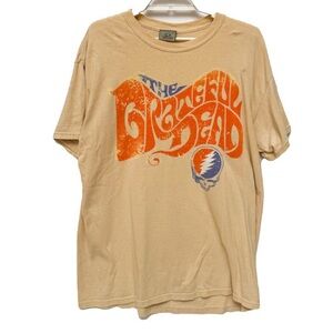 Grateful Dead Beige Graphic T-Shirt Liquid Blue